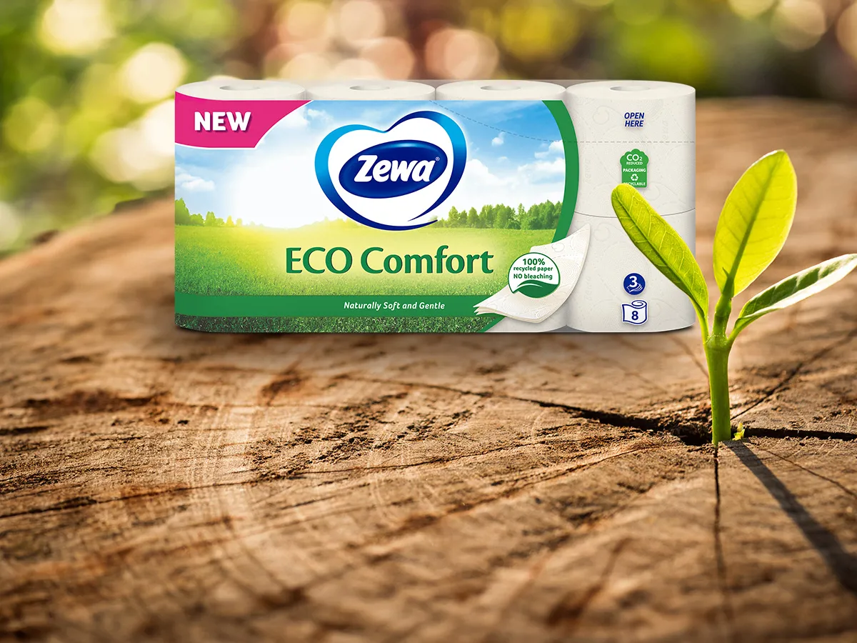Nová Zewa ECO Comfort - přirozeně hedvábně jemná a měkká