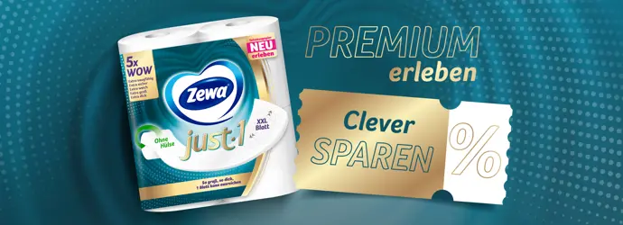 Nutze unsere aktuellen Zewa-Aktionen im Handel und profitiere von tollen Angeboten!