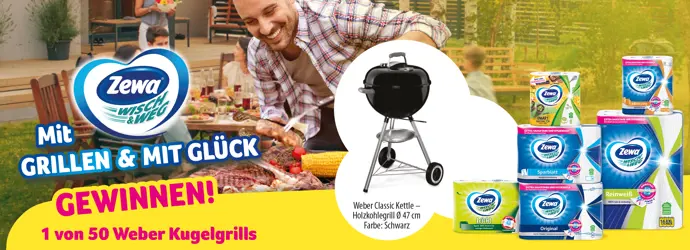 Zewa Wisch&Weg Gewinnspiel zur Grill-Saison