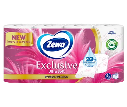 Hârtie igienică Zewa Exclusive Ultra Soft: Confort suprem în fiecare zi