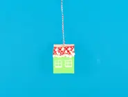 Geschenkverpackung Idee Weihnachtshaus 09
