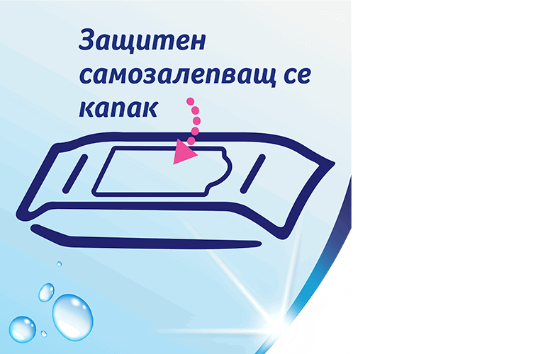 Удобно, самозалeпващ капак за свежо отваряне
