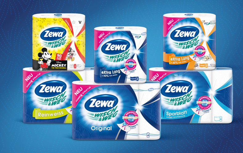 Die neue Generation Zewa Wisch&Weg