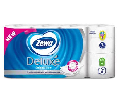 Megújult, selymesen puha Zewa Deluxe toalettpapírok