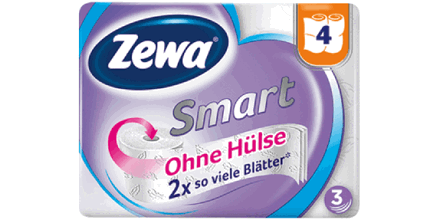 Keine Papphülse, doppelte Papiermenge