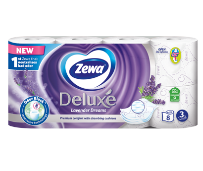 Nový toaletní papír Zewa Deluxe s OdorBlock™