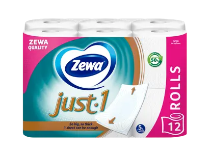 Innovation slider image for Hârtia igienică Zewa Just 1 1