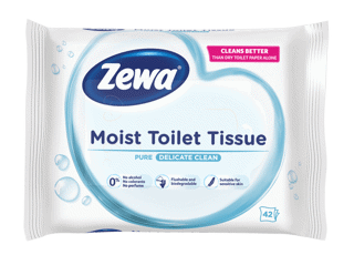 Zewa moist pure