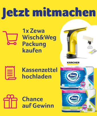 Zewa Wisch&Weg Frühjahrsputz Gewinnspiel dm