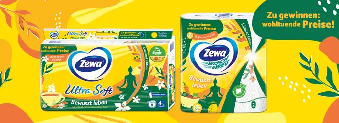 Bewusst leben mit Zewa: Wohltuende Preise für die ganze Familie zu gewinnen!