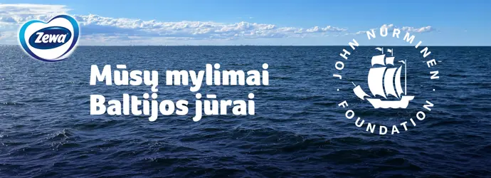 Zewa remia John Nurminen fondą ir jų darbą siekiant išsaugoti Baltijos jūrą ateities kartoms.