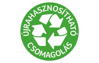 Újrahasznosítható csomagolás, kényelmesen használható frissentartó zárófüllel