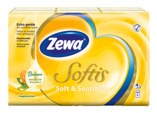 Zewa softis soft sensitive Χαρτομάντιλα τσέπης