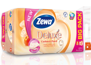Zewa Deluxe Cashmere Peach 16 rolls