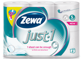 Zewa Just-1 6 rolls