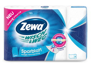 Zewa WW Sparblatt 4x74 sheets