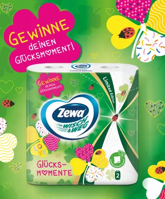 Gewinne deinen Glücksmoment mit Zewa!