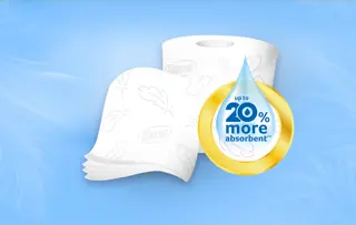 Hârtie igienică catifelată, creată pentru absorbție maximă