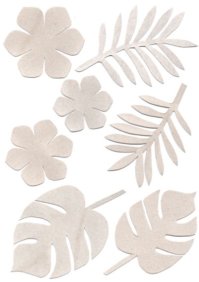 zidne slike ideje dekorativno tropski vijenac template