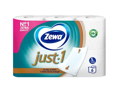 Innovation slider image for Toaletni papir Zewa Just 1 0