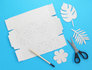 ideje za zid dekorativni tropski venac 01