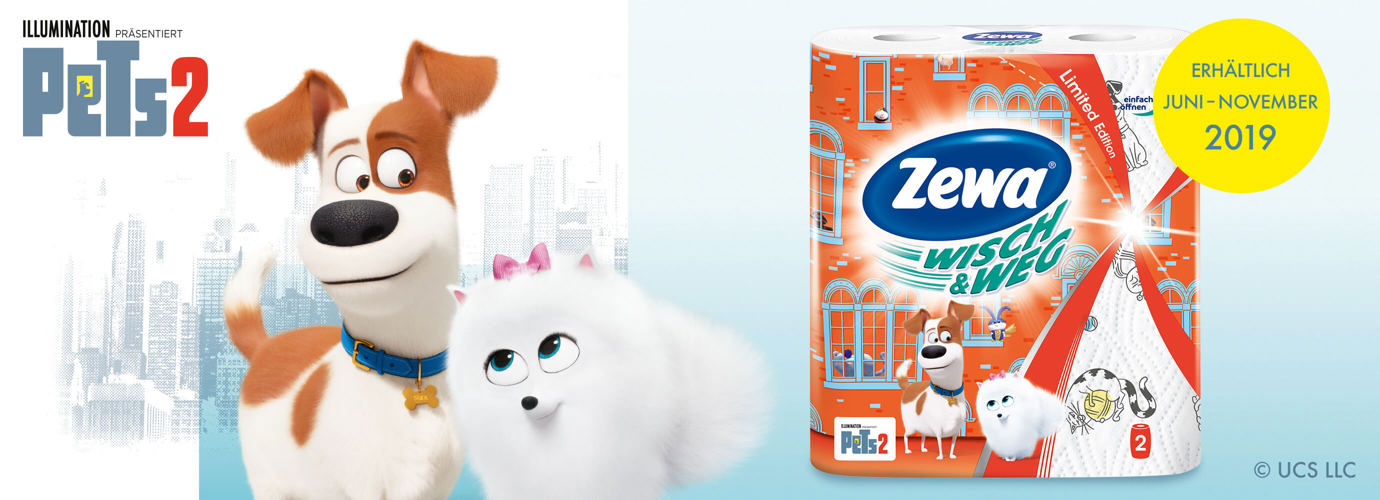 Die Zewa Wisch&Weg Pets 2 Limited Edition