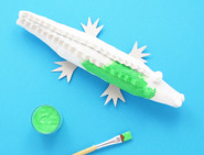 pappmaschee herstellen krokodil 07