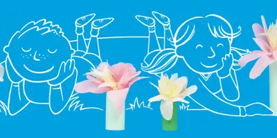 Papierblumen Basteln