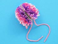pompoms basteln tissue box 06