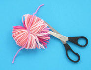 pompoms basteln toilettenpapierrolle 04