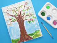 malen fu r kinder baum collage 05