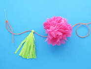 diy garden decoration pom pom garland 08