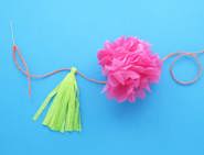 diy garden decoration pom pom garland 08