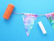 diy bunting tie dye bunting 05