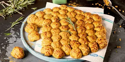 Curry-Bubble-Bread mit roten Linsen: Der etwas andere Snack