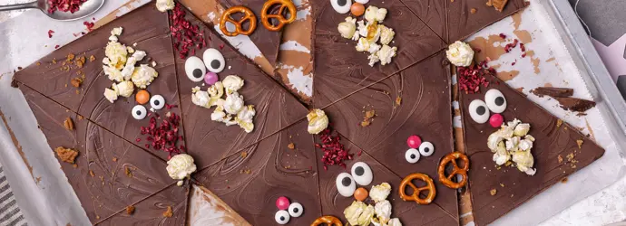 Verspielte Weihnachtsschokolade