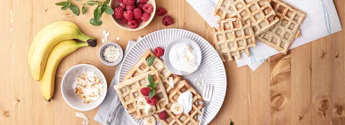 Vegane Bananen-Waffeln