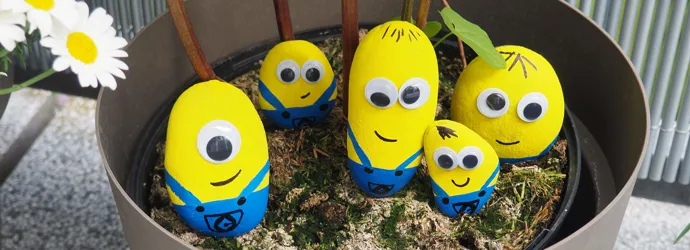 Minions-Deko-Steine