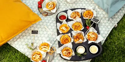 Cheeseburger Muffins - genau das Richtige fürs Picknick im Freien
