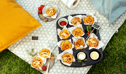 Cheeseburger Muffins - genau das Richtige fürs Picknick im Freien