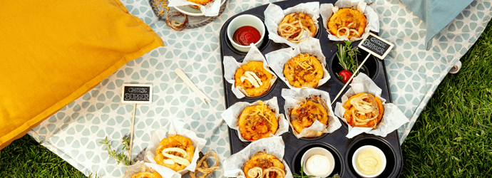 Cheeseburger Muffins - genau das Richtige fürs Picknick im Freien