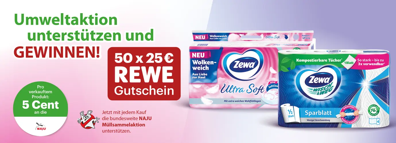 Umweltaktion unterstützen und mit Glück gewinnen!