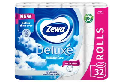 Minden eddiginél puhább Zewa Deluxe toalettpapír