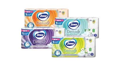 Nový toaletní papír Zewa Deluxe s OdorBlock™