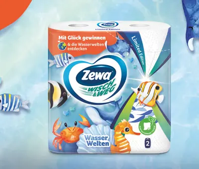 Wasserwelten entdecken mit Zewa: Tolle Preise für die ganze Familie zu gewinnen!