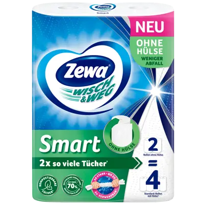 Innovation slider image for Zewa Wisch&Weg Smart: Die Küchenrolle ohne Papphülse 1