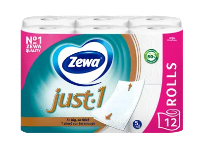 Innovation slider image for Toaletni papir Zewa Just 1 1