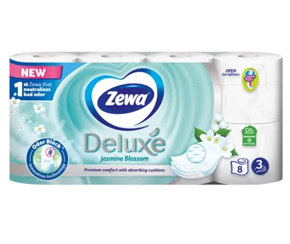 Відкрийте для себе новий туалетний папір Zewa Deluxe з технологією OdorBlock®