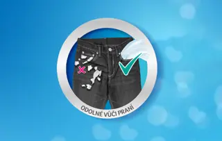 ...a jsou stále dostatečně silné, aby je bylo možné prát v pračce