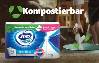 Mit Zewa Wisch&Weg ganz einfach Küchenpapier kompostieren!